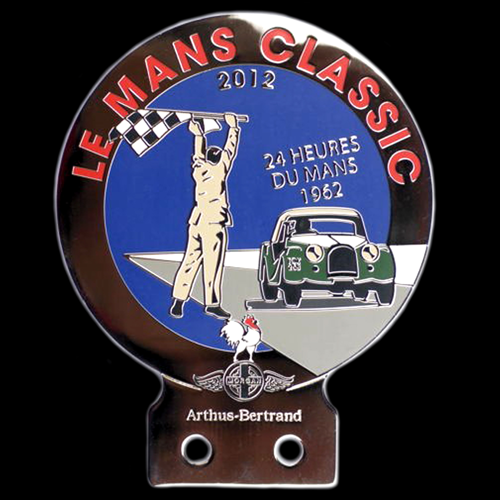 Morgan Le Mans Classic car badge